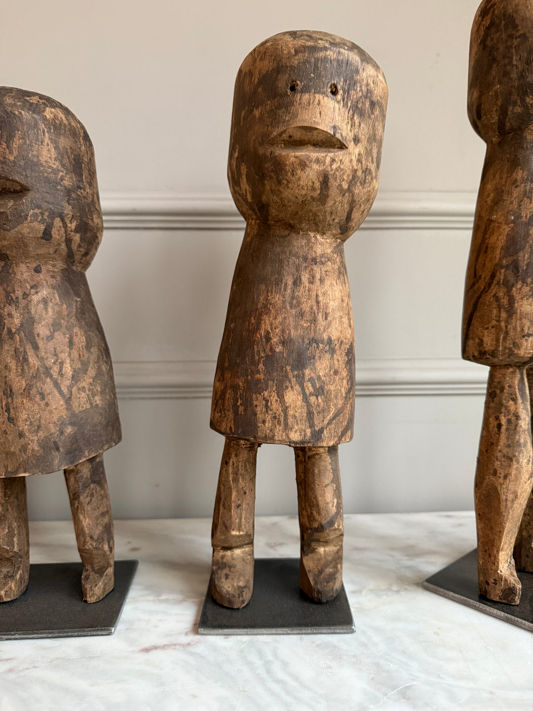 Antique primitive African figure on stand | Moba