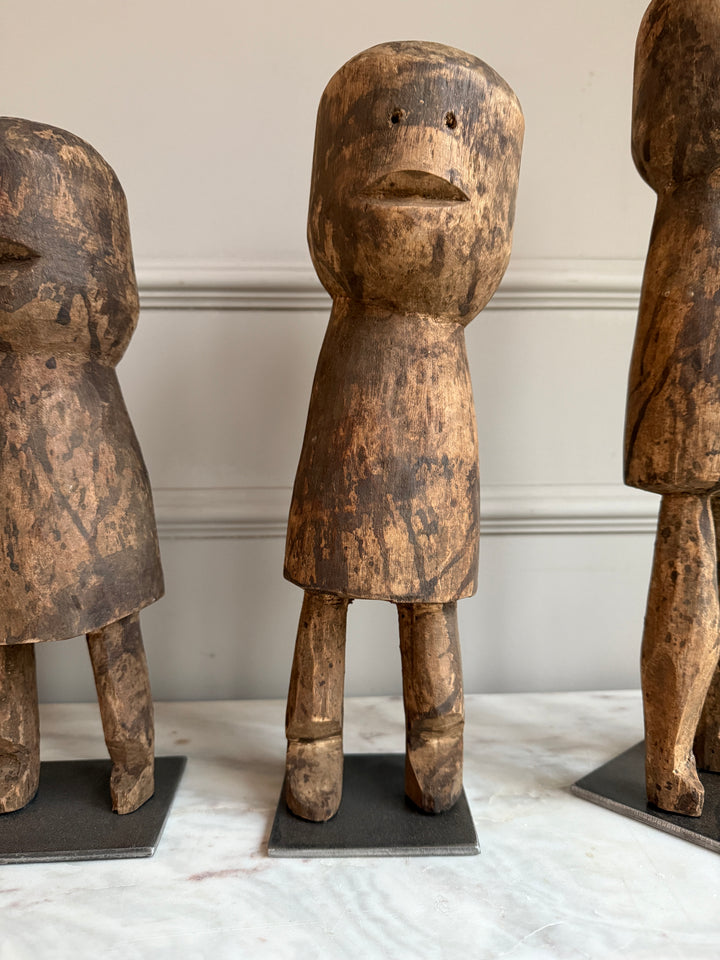 Antique primitive African figure on stand | Moba