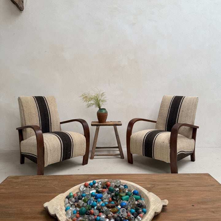Antique Handwoven Haik Armchair