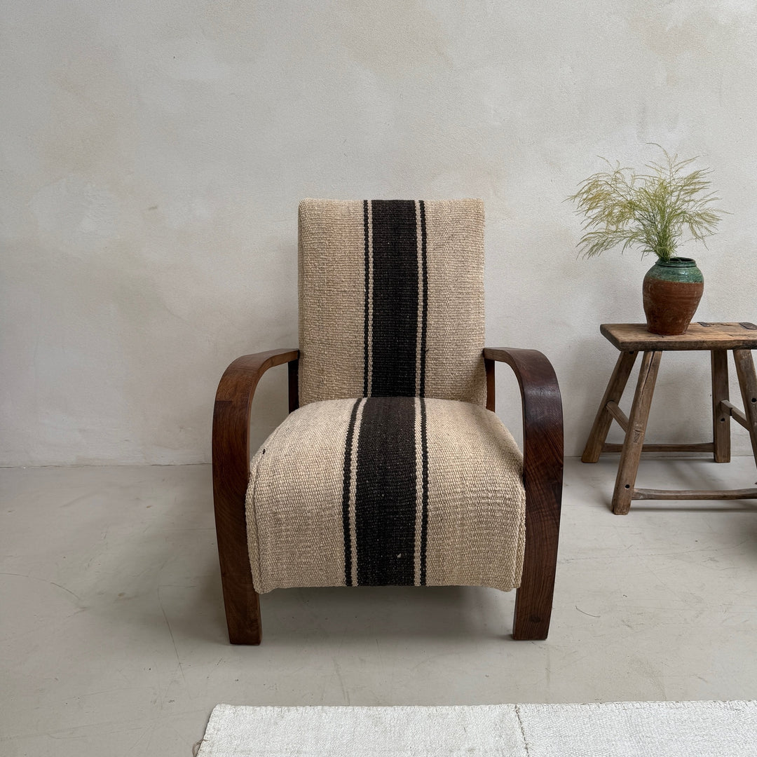 Antique Handwoven Haik Armchair