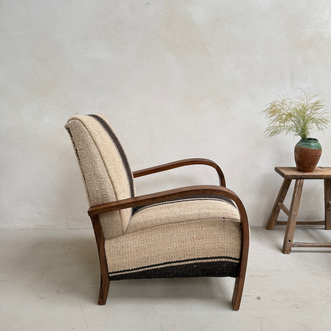 Antique Handwoven Haik Armchair