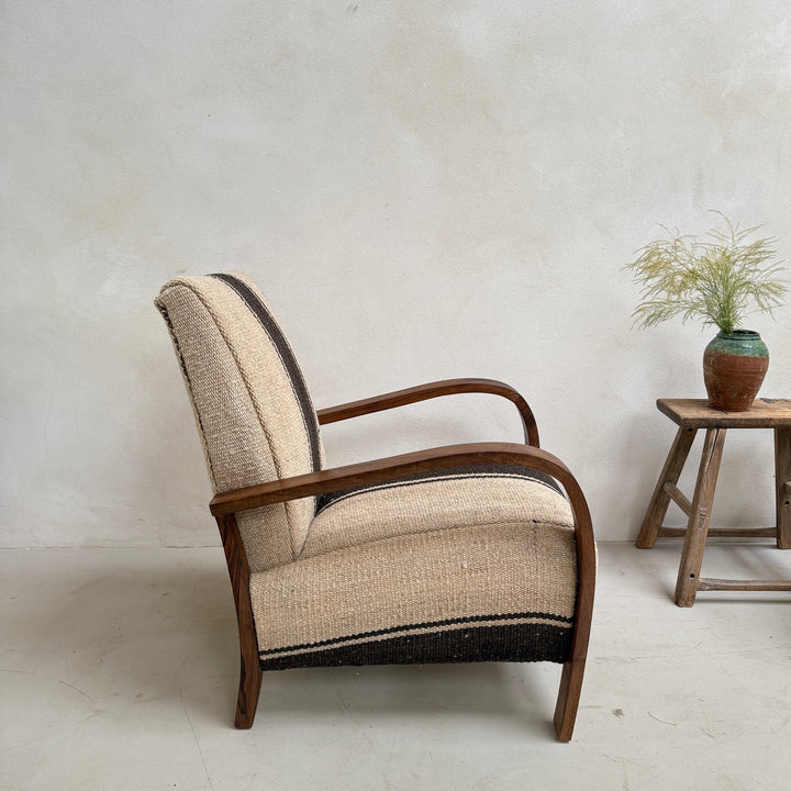 Antique Handwoven Haik Armchair