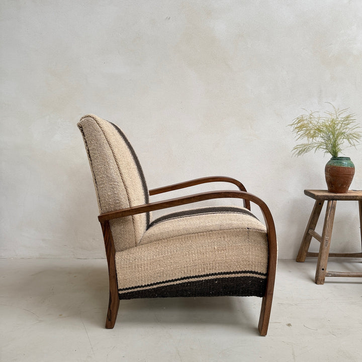 Antique Handwoven Haik Armchair