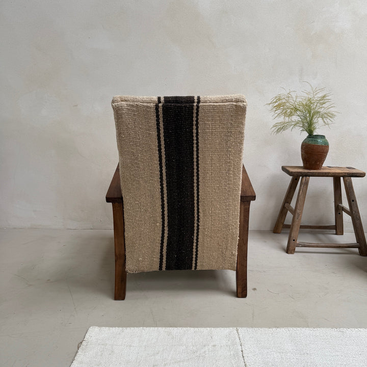 Antique Handwoven Haik Armchair