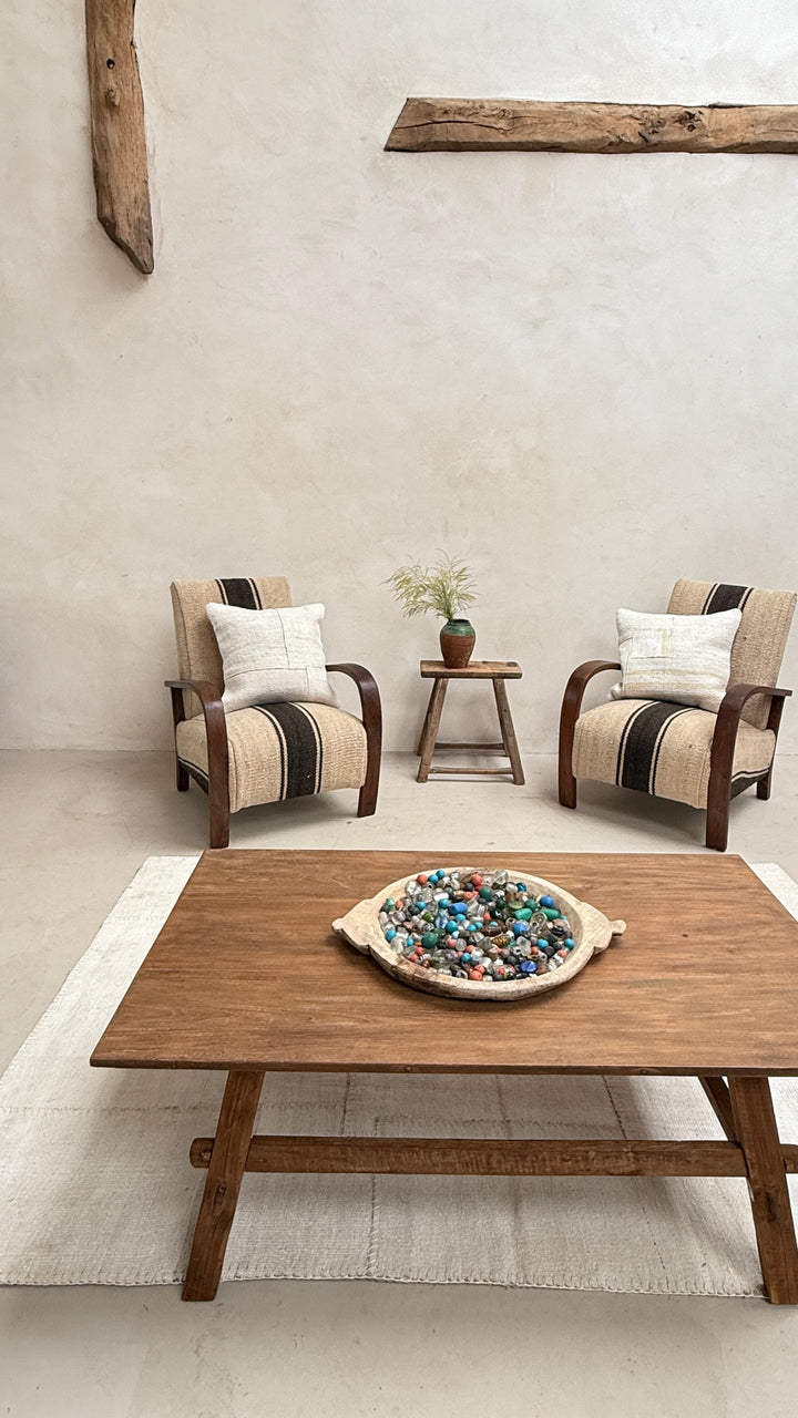 Antique Handwoven Haik Armchair