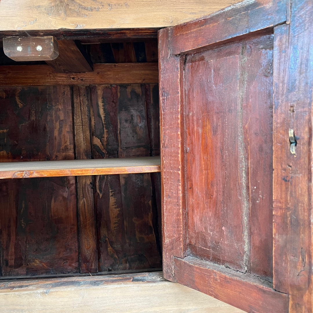 Small Antique Elm Cupboard | Aspen