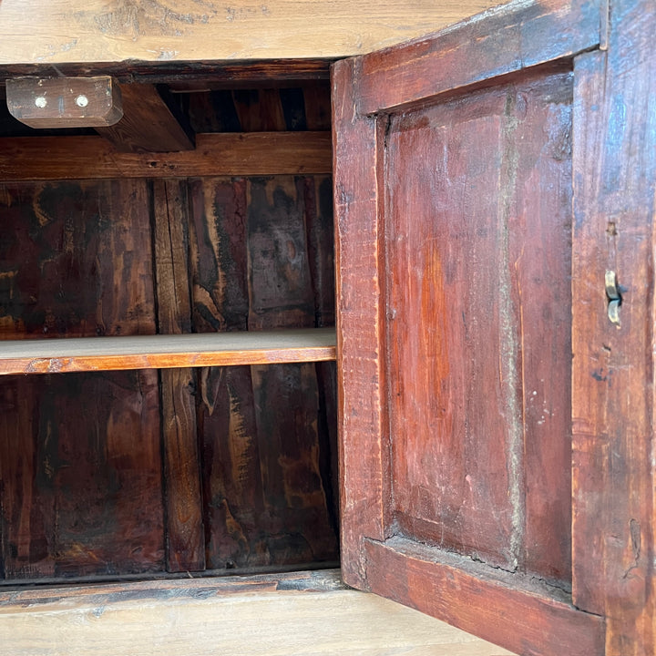 Small Antique Elm Cupboard | Aspen