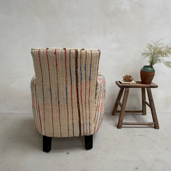 Antique Striped Haik Armchair