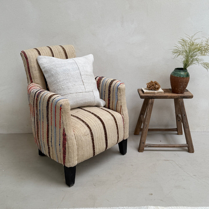 Antique Striped Haik Armchair
