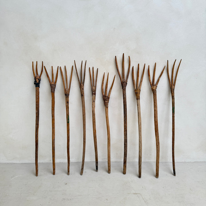 antique hay fork or pitchfork