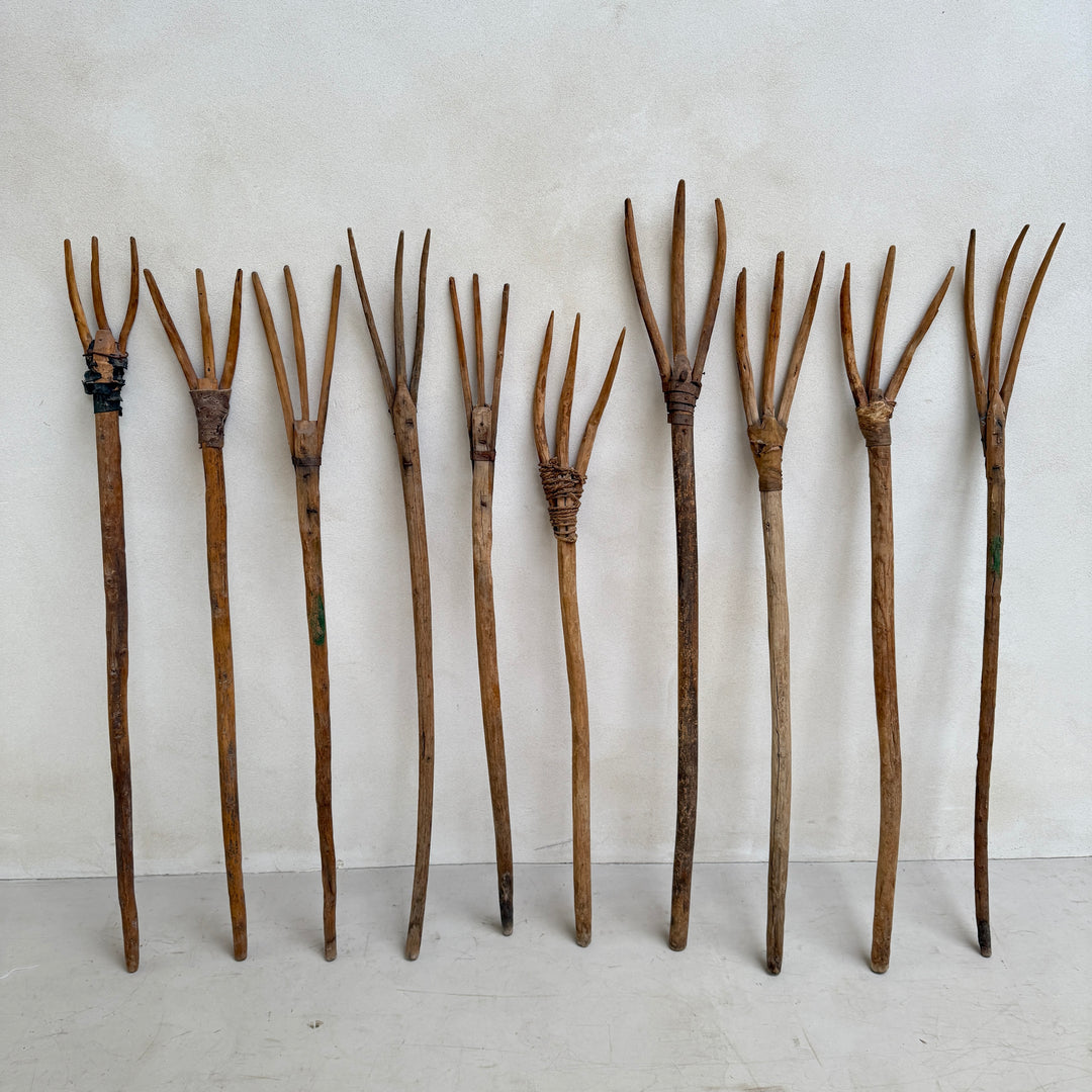 antique hay fork or pitchfork