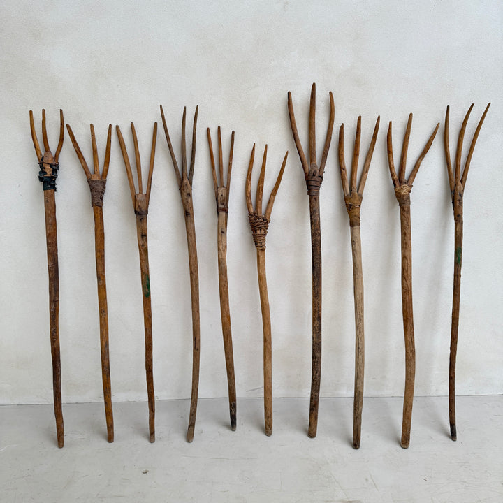 antique hay fork or pitchfork