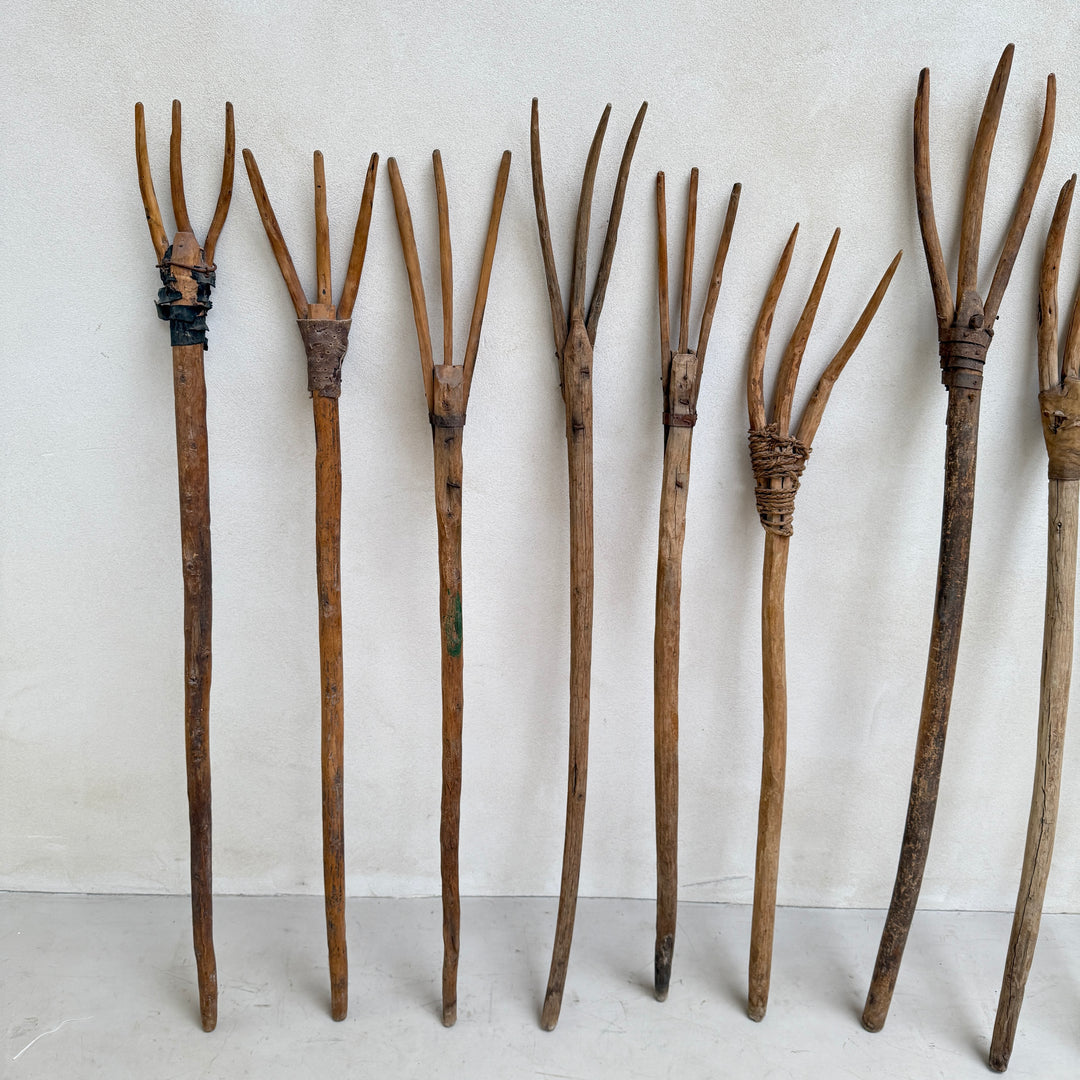 antique hay fork or pitchfork