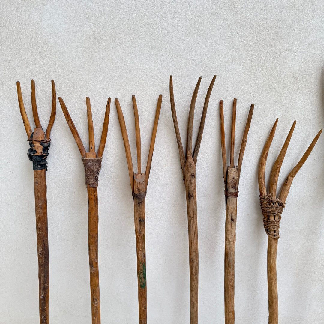 antique hay fork or pitchfork