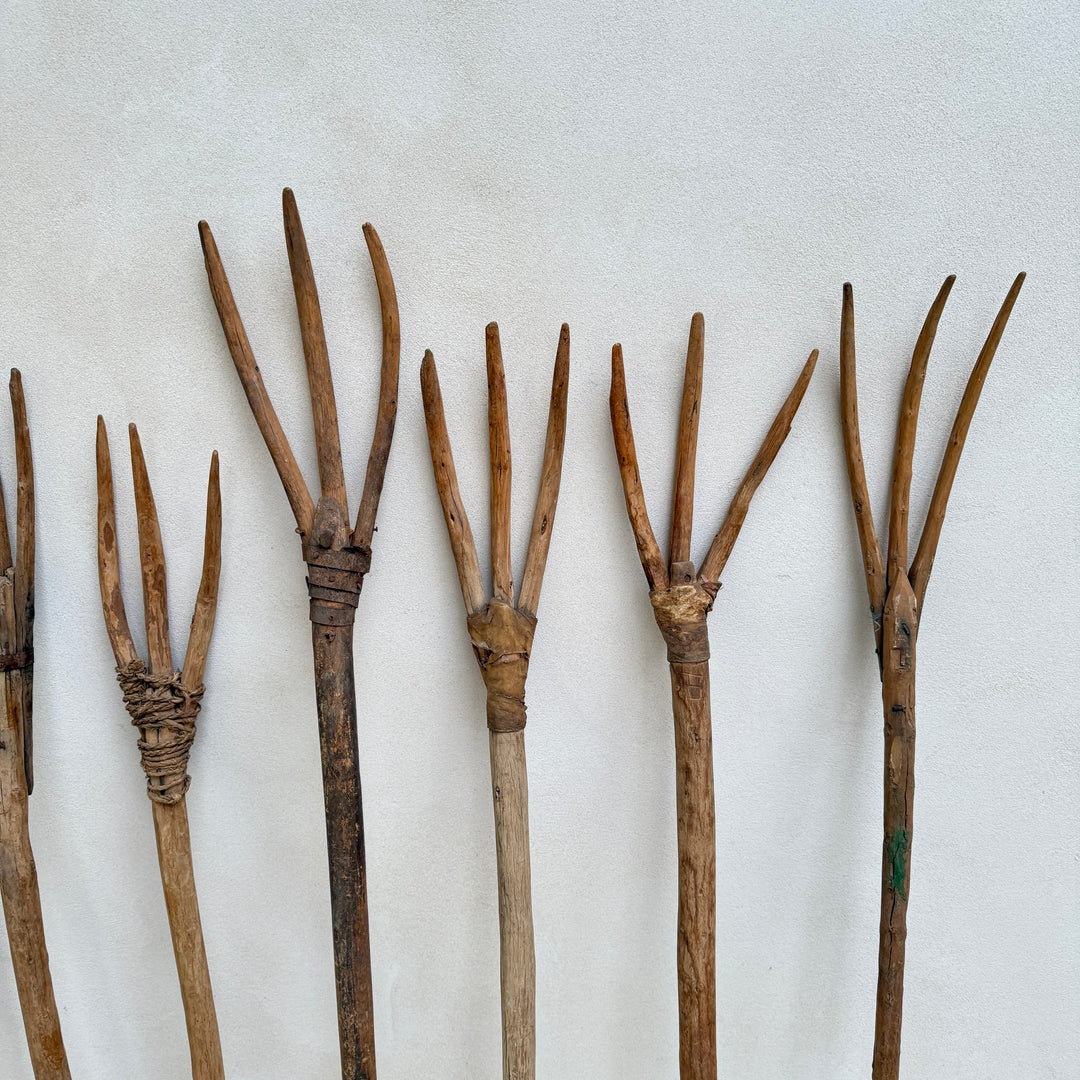 antique hay fork or pitchfork