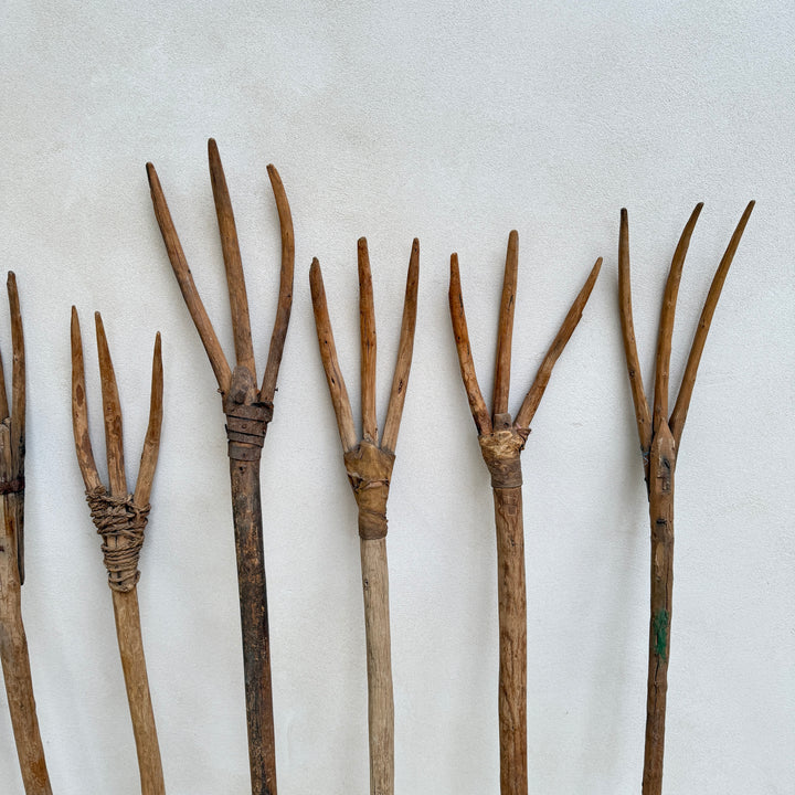 antique hay fork or pitchfork