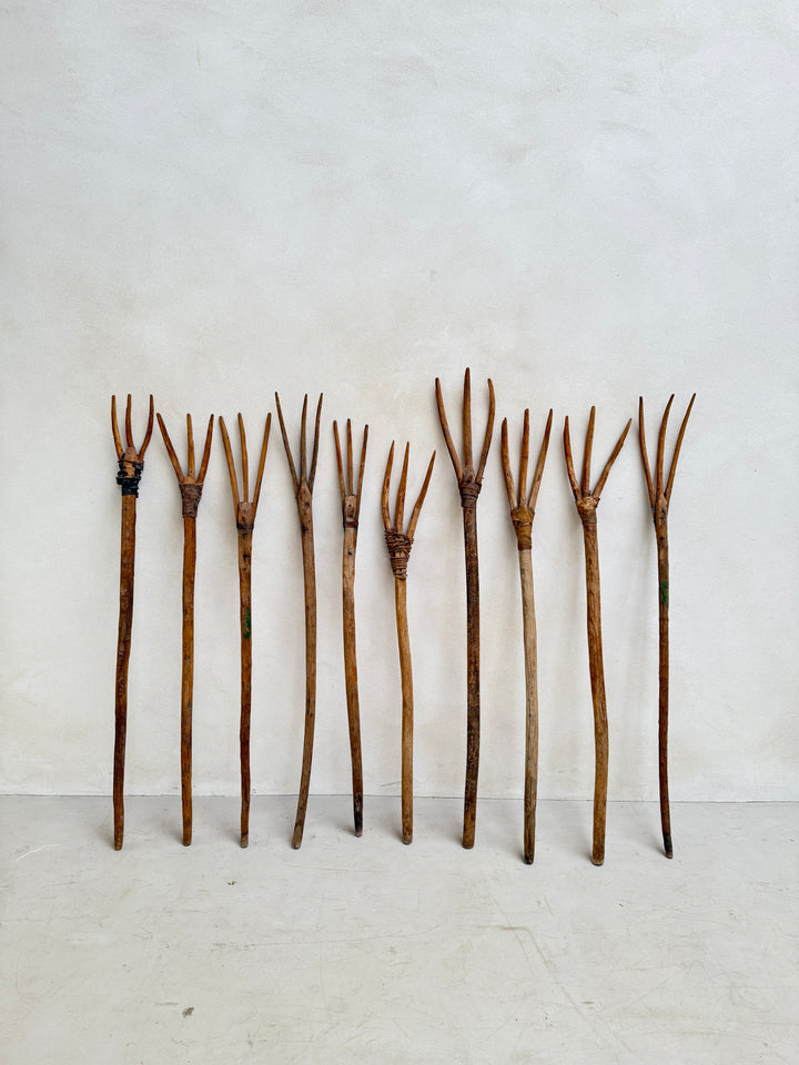 antique hay fork or pitchfork