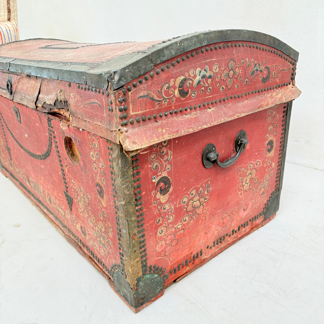 Hand-Painted Antique Wedding Chest | Neo