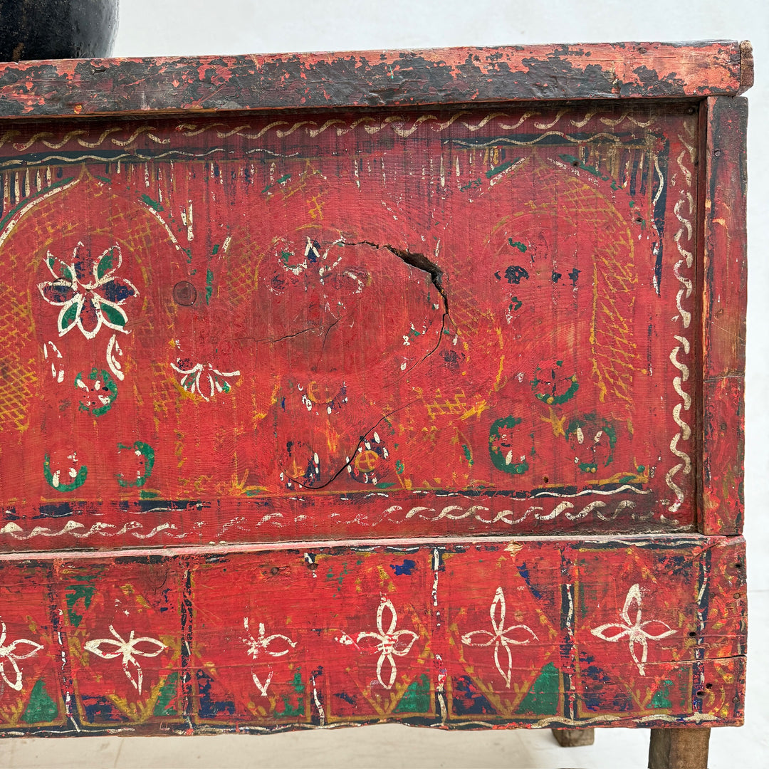 Hand-Painted Antique Marriage Chest | Zandi