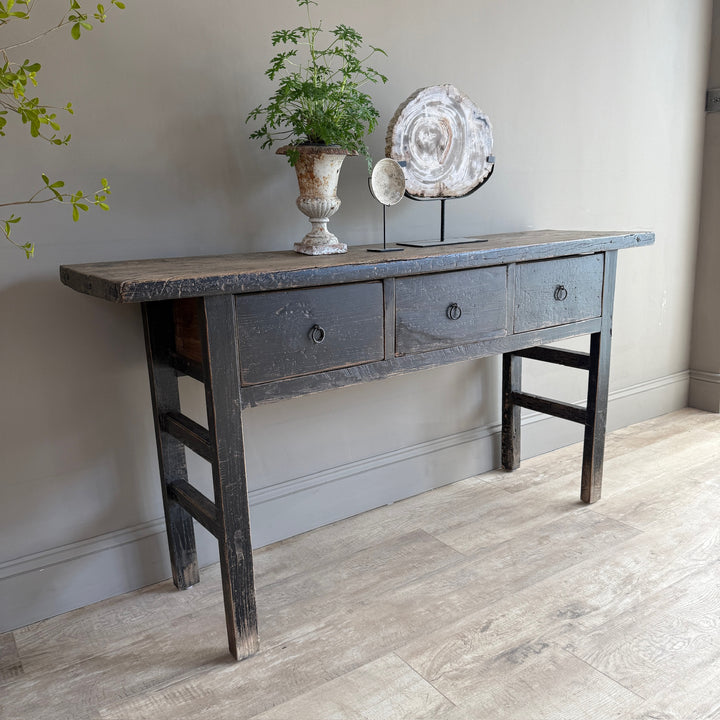 Antique Black Console Table | Morden
