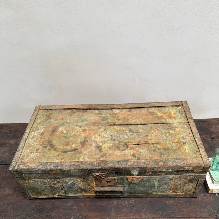 Small Hand-Painted Wooden Box | Ayo
