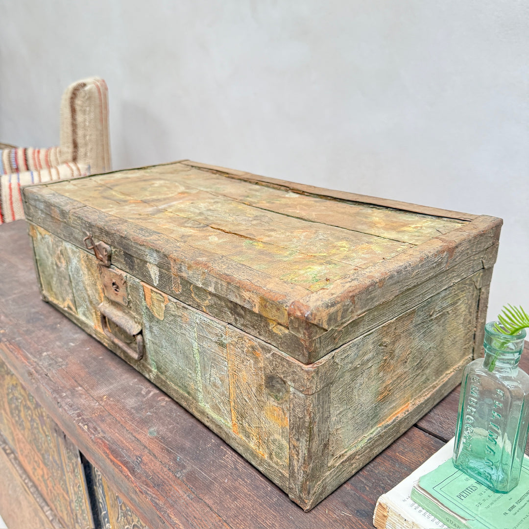 Small Hand-Painted Wooden Box | Ayo