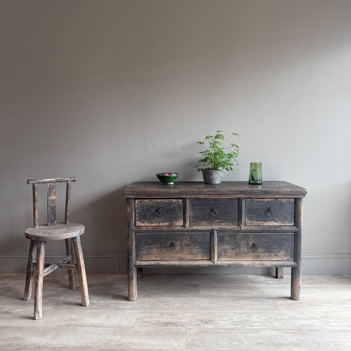 Antique Black Chest of Drawers | Wellington