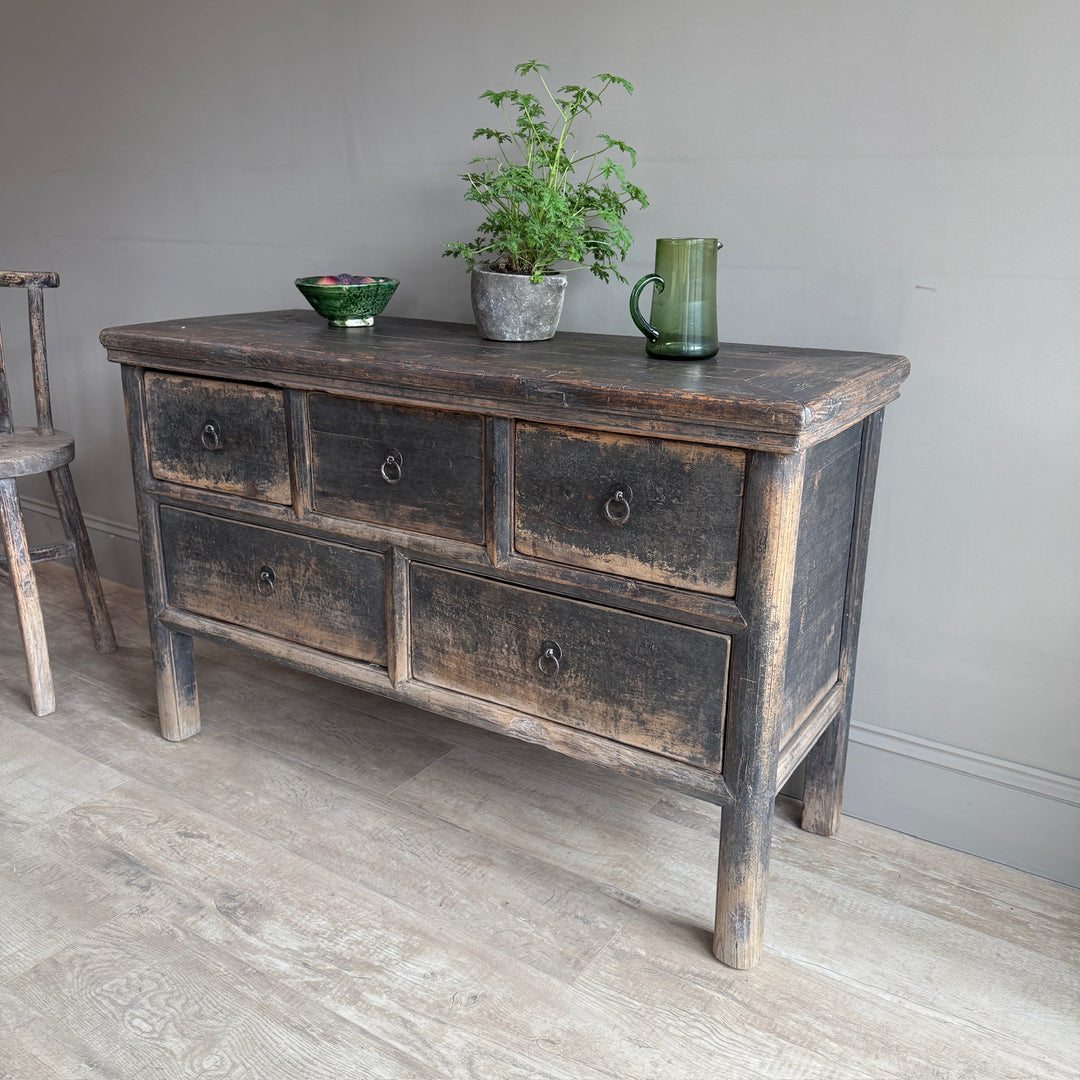 Antique Black Chest of Drawers | Wellington