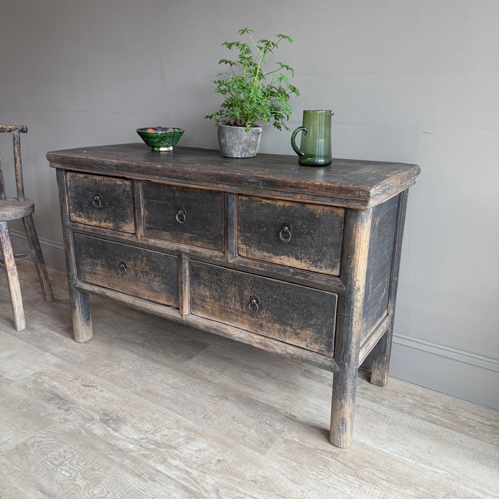Antique Black Chest of Drawers | Wellington