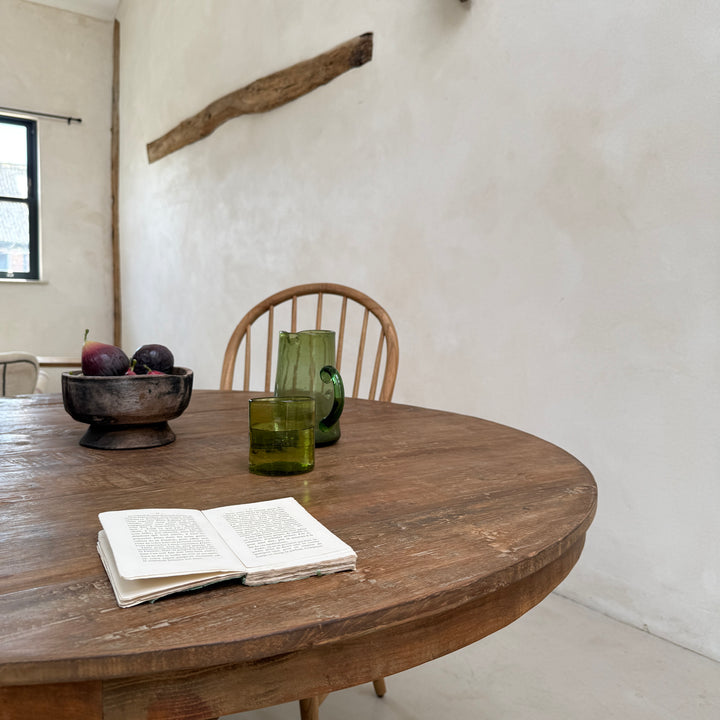 York Reclaimed Teak Round Dining Table | Solid Salvaged Teak