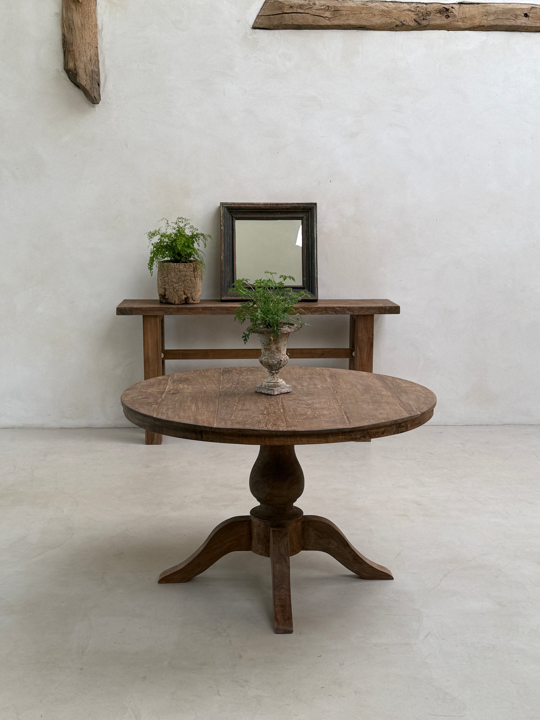 York Reclaimed Teak Round Dining Table | Solid Salvaged Teak