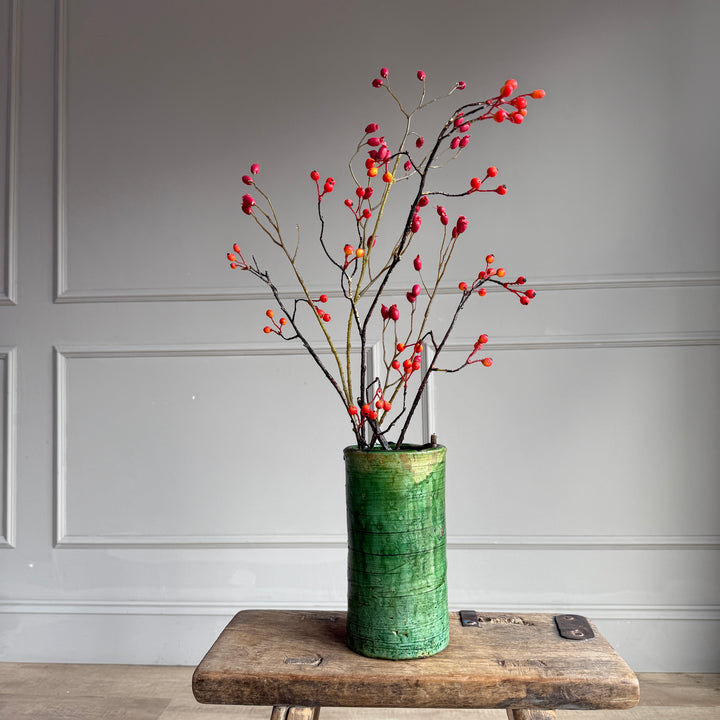 Moroccan Tamegroute Glaze Pottery Vase