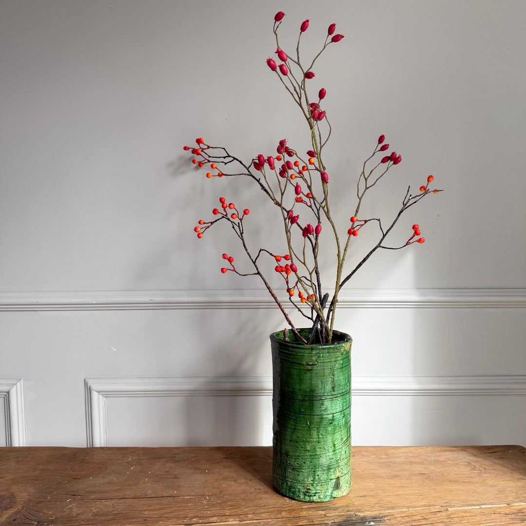 Moroccan Tamegroute Glaze Pottery Vase