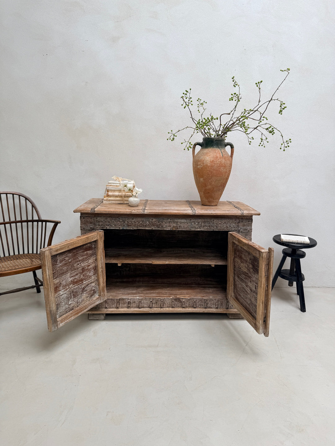 Antique Indian Damchiya Cabinet Sideboard | Pitara