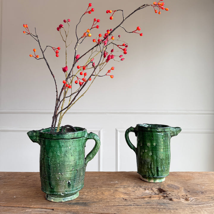 Moroccan Tamegroute Glaze Pottery Jug