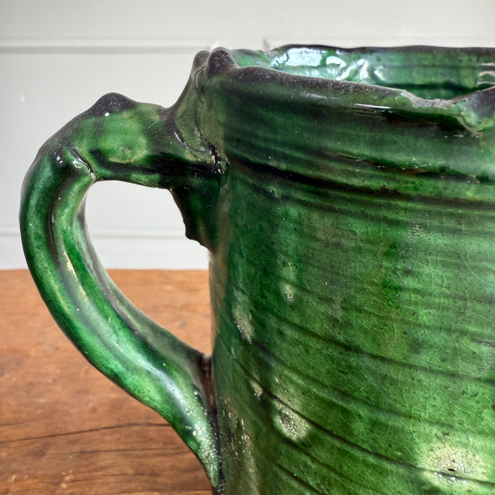 Moroccan Tamegroute Glaze Pottery Jug