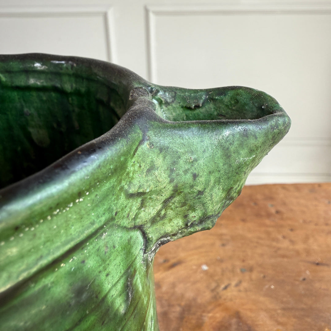 Moroccan Tamegroute Glaze Pottery Jug