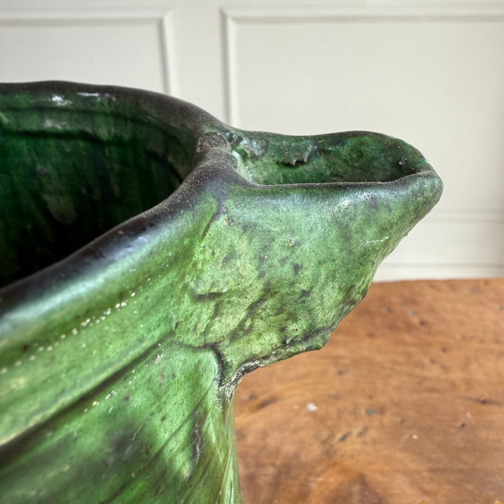 Moroccan Tamegroute Glaze Pottery Jug