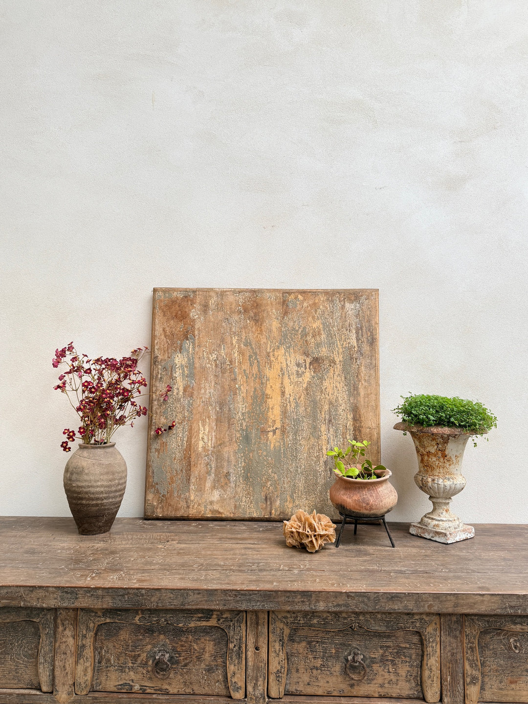 Antique Indian Abstract Wall Art Panel | Nauticus