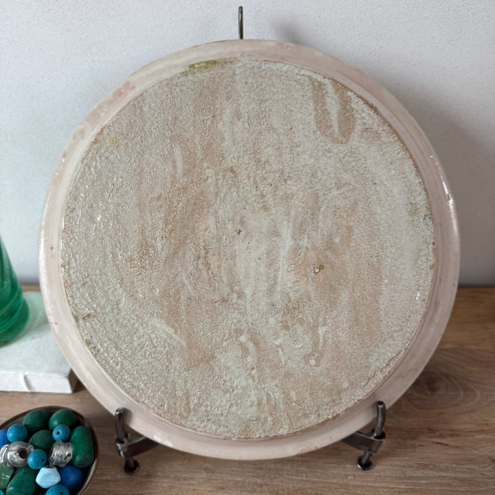 Vintage turquiose embelished bowl from Fez