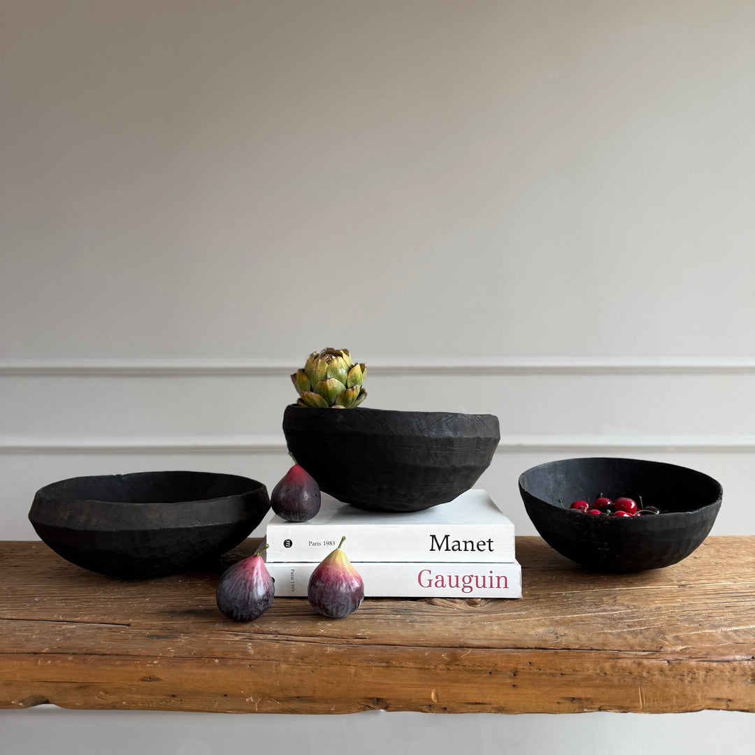 Antique Moroccan charred bowl