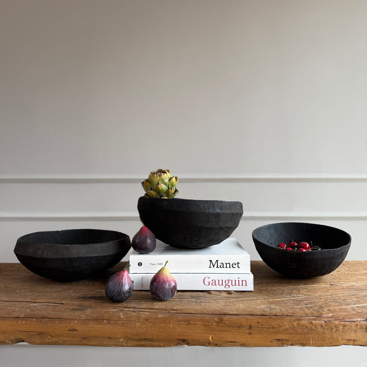 Antique Moroccan charred bowl