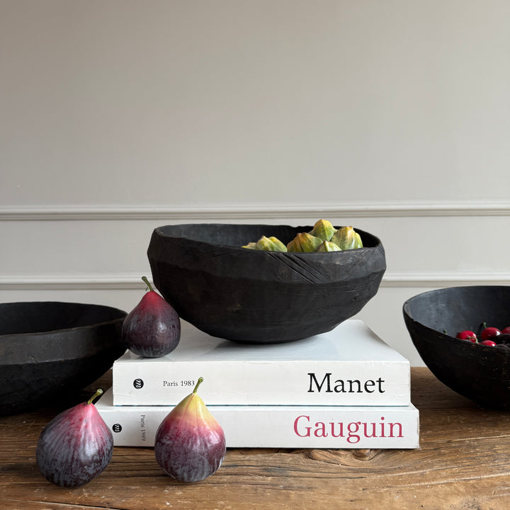 Antique Moroccan charred bowl