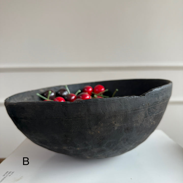 Antique Moroccan charred bowl