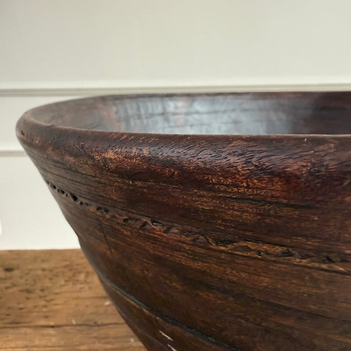 Patterned Antique Moroccan bowl XL