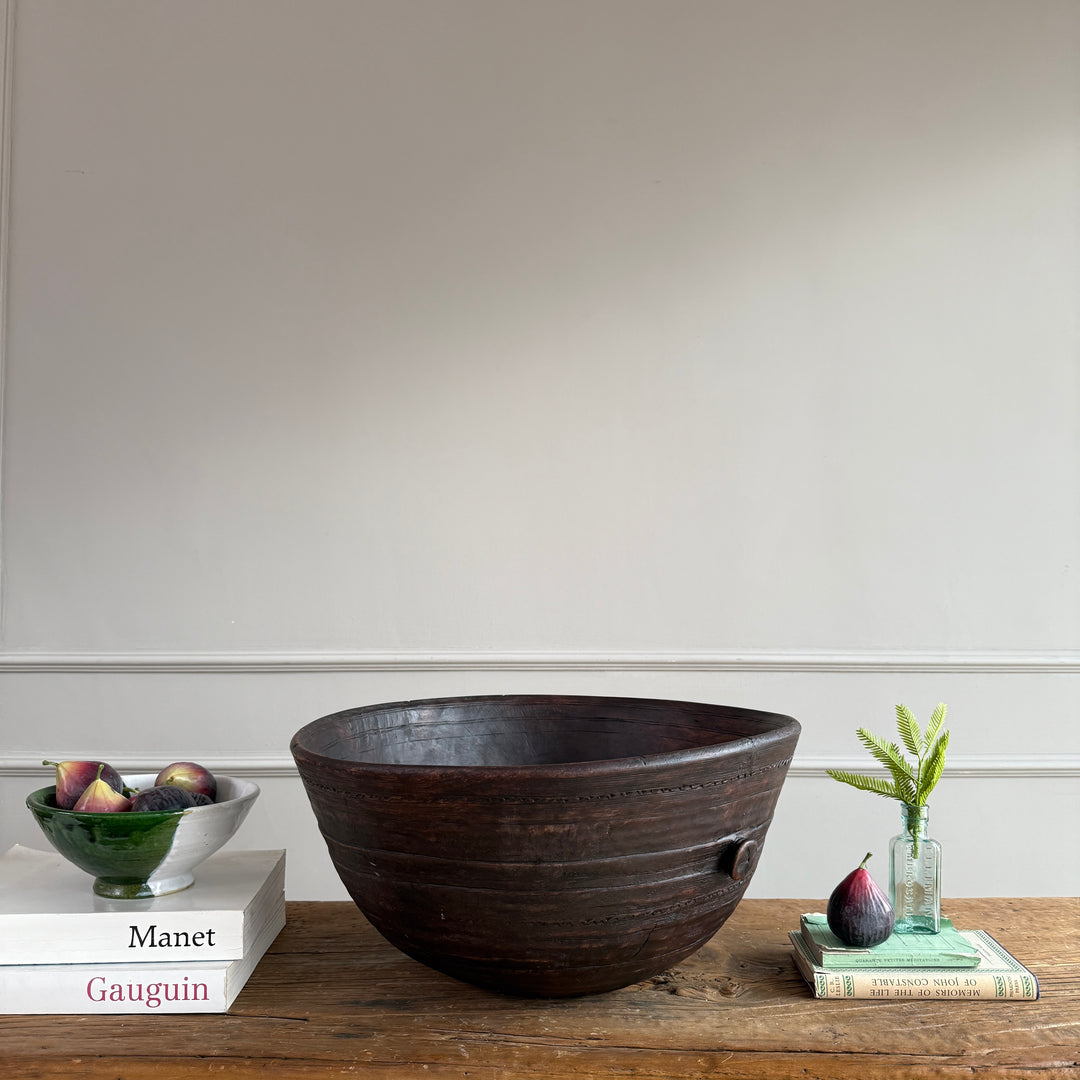 Patterned Antique Moroccan bowl XL