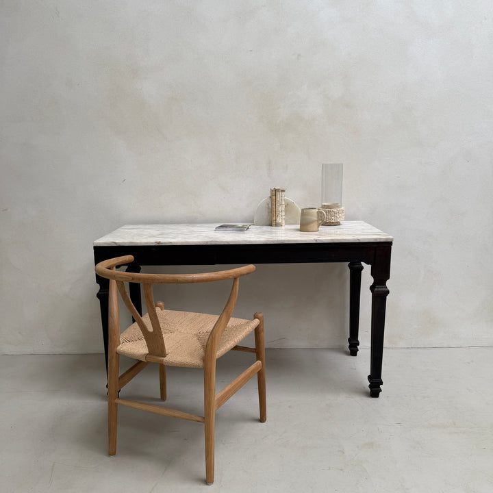 Antique Marble Top Console Table | Desk