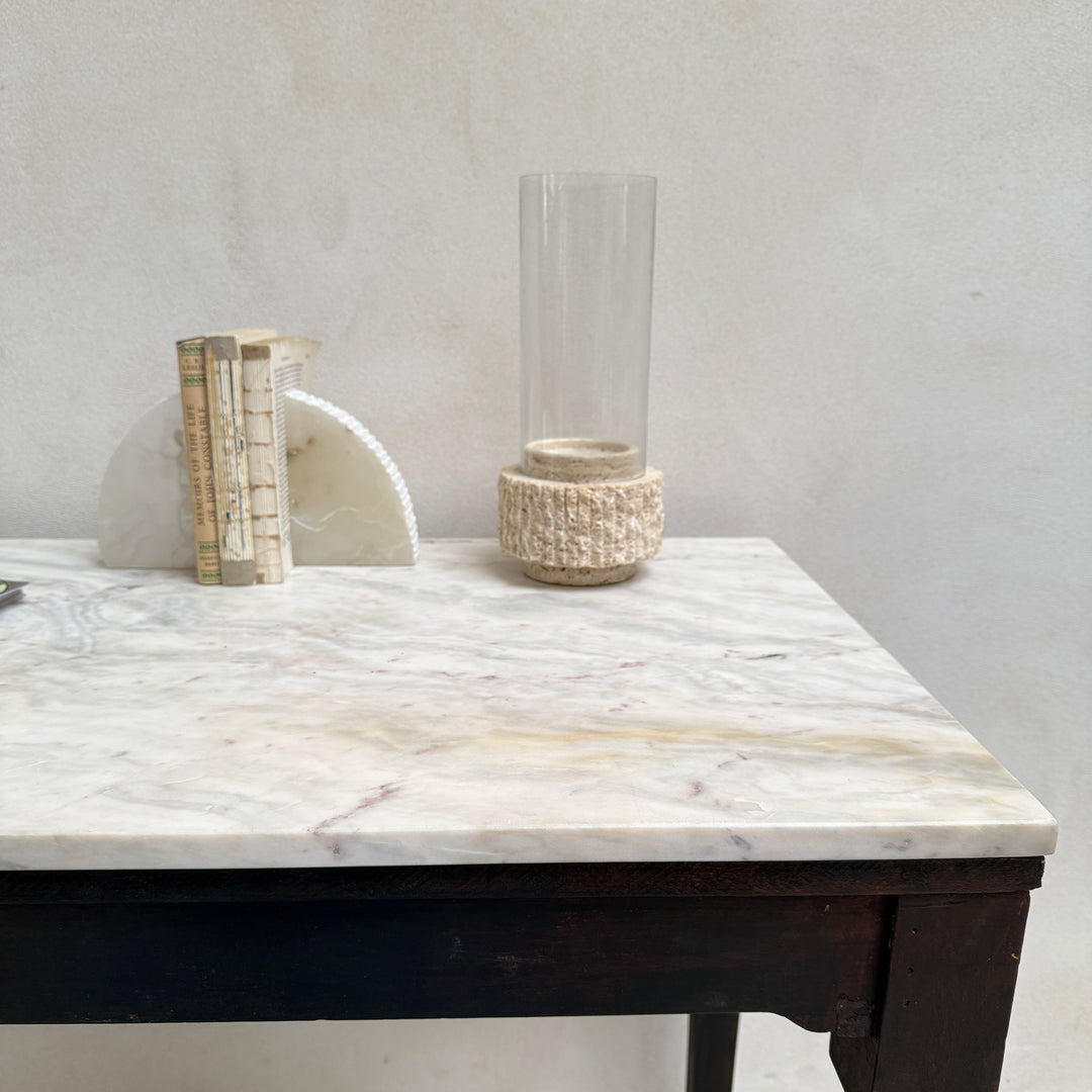 Antique Marble Top Console Table | Desk