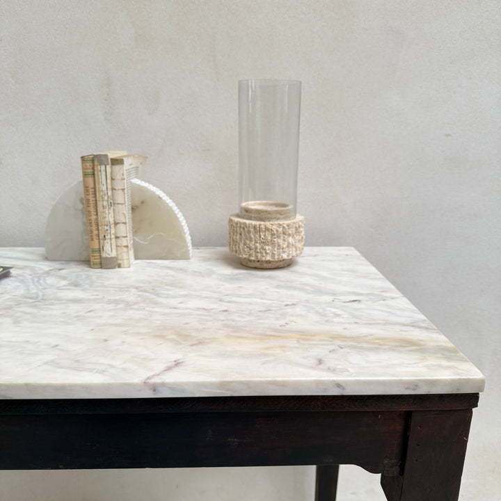 Antique Marble Top Console Table | Desk