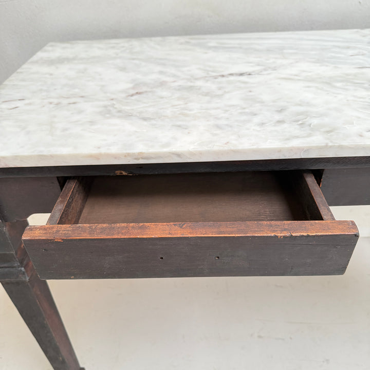 Antique Marble Top Console Table | Desk